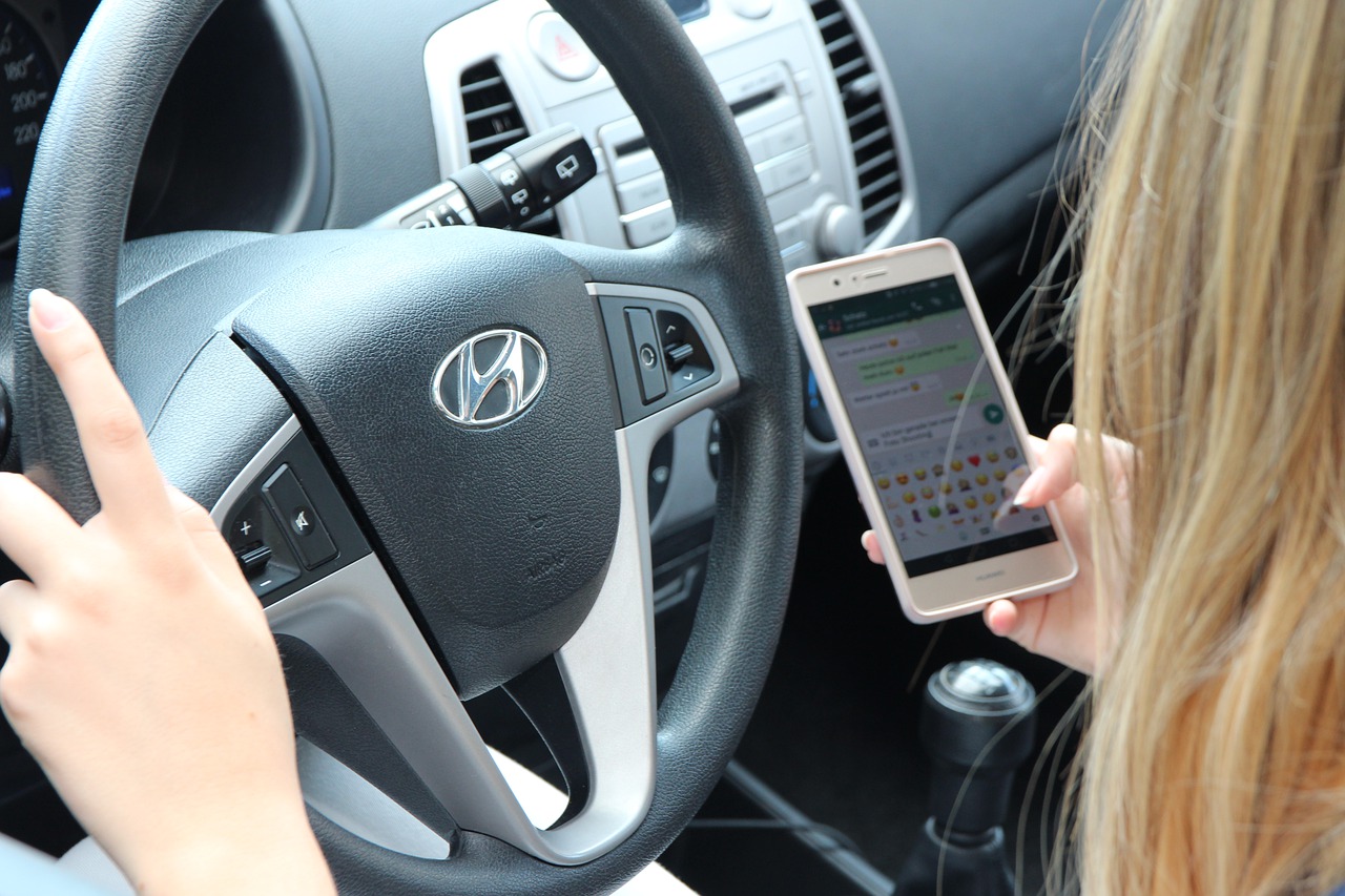 using mobile phone whilst driving